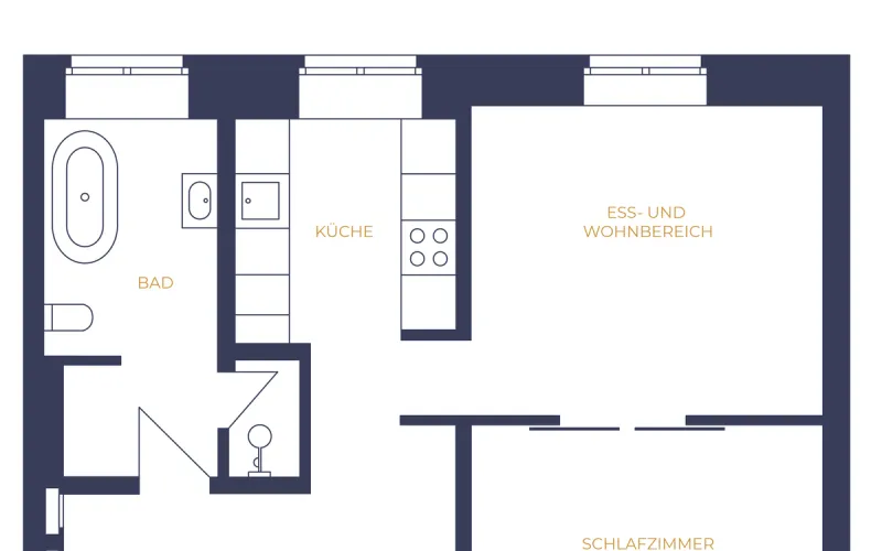 Apartment Leipzig L1073 Leipzig 51qm Cora Apartment K EG Aufzug img9