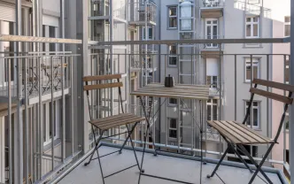 Wohnen auf Zeit B1016 Berlin Mitte Wedding 22qm XS+Balkon