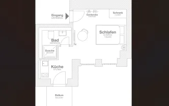 Apartment Berlin Mitte B1016 Berlin Mitte Wedding 22qm XS+Balkon img8