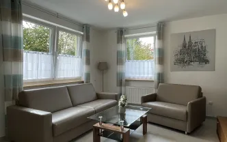 Wohnen auf Zeit BG1294 Bergisch Gladbach, 62qm, EG. Waschmaschine