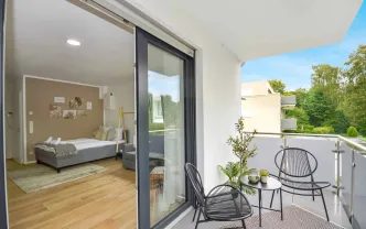 Wohnen auf Zeit BI1237 Bielefeld-Schildesche 35qm-Studio, 1.OG, Balkon