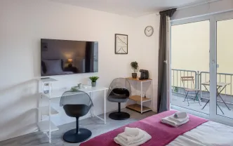 Wohnen auf Zeit DO1191 Studio-Apartment, 30qm, 1.OG, Balkon