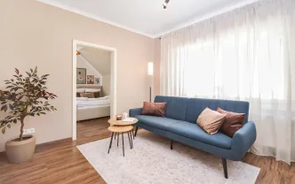 Wohnen auf Zeit GT1253 Gütersloh, 45qm Apartment, 1.OG, Waschm.