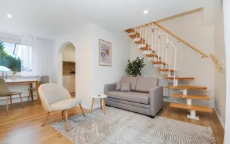 Wohnen auf Zeit GT1254 Gütersloh, 50qm Maisonette, Terrasse