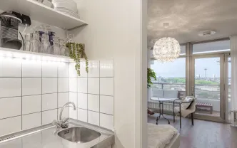 Wohnen auf Zeit K1210 Köln-Sülz, 30qm Studio-Unicenter, Balkon