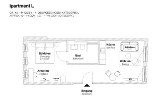 Apartment Köln K996  Köln Oper 42 qm L img7