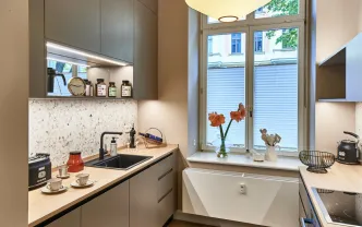 möblierte Wohnung L1073 Leipzig 51qm Cora Apartment K EG Aufzug