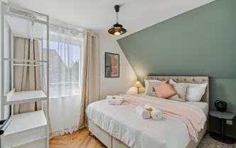 Wohnen auf Zeit LIP1270 Bad Salzuflen, 55qm Apartment, Balkon 2.OG