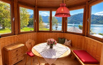 Wohnen auf Zeit M1314 Schliersee, 40qm Wohnung, 1.OG Balkon, Seezugang
