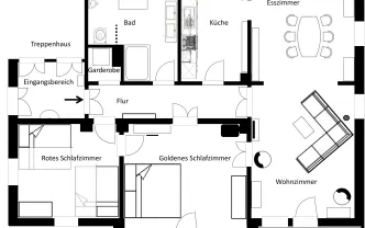 Apartment Dresden DD1149 Dresden Blasewitz 120qm EG Balkon Parkplatz  img11