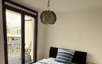 Wohnen auf Zeit F1171 Frankfurt Europaviertel 30qm 2.OG Balkon Waschm
